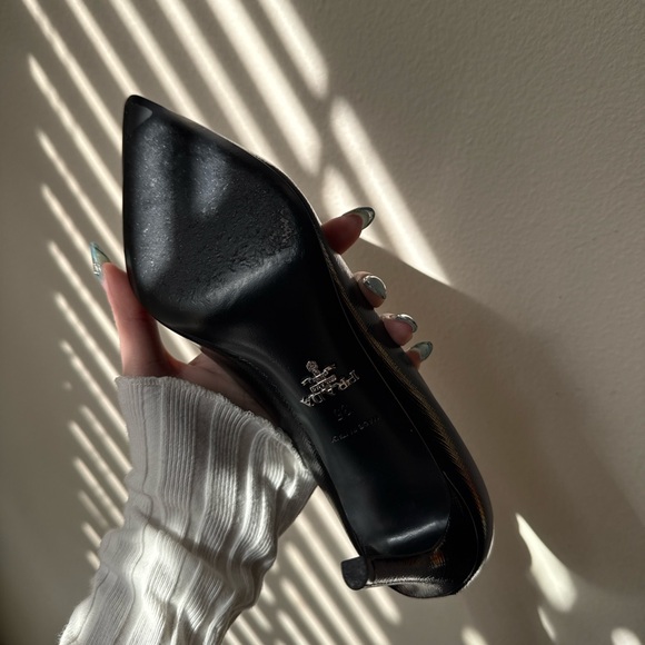 Prada Black Leather Heels - Picture 3 of 9